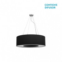 Distribuidor - Lâmpadas Diversas | Colgantes Moderno | COLGANTE PEQ. HAITI 4XE27 CROMO/NEGRO REGX50X50 CM Ref: 051995009